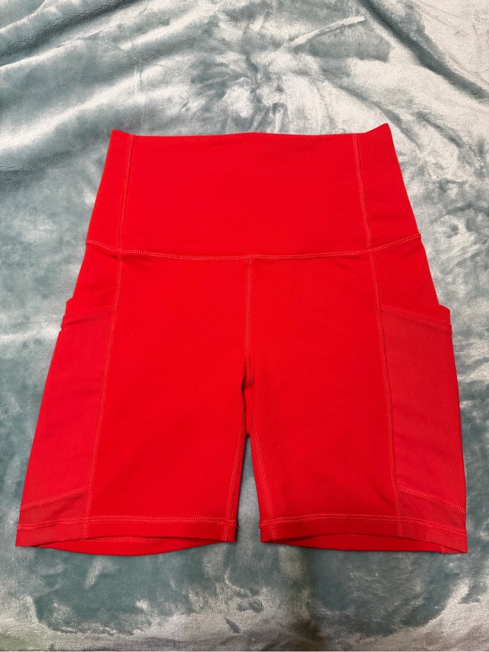 Fabletics Power Hold Classic Cherry High-Waist 6” Bike Shorts - Picture 2 of 5